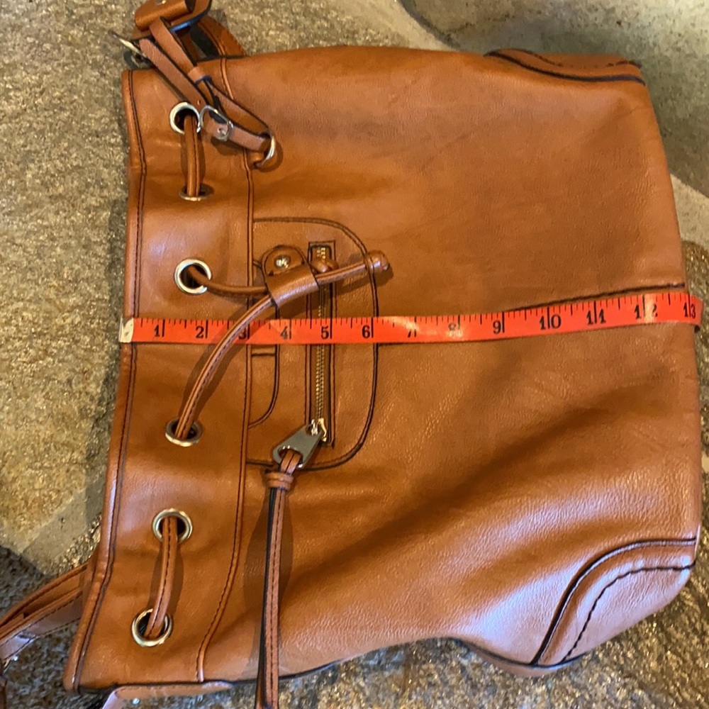 Scarleton Large Drawstring Brown Bag - Picture 12 of 12